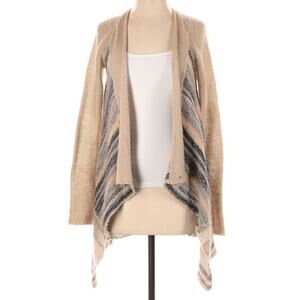 Free People Lurex Cascading Waterfall Cardigan Sweater